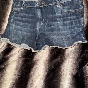 Decree Dark Blue Denim Shorts
